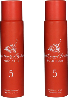 

Royal County of Berkshire Polo CLub 2 NO.5 Deodorant Spray - For Women(150 ml, Pack of 2)