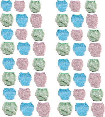 

Aayat Kids Premium Soft Polka Inside Towel Outside Plastic Absorable Training Pants Pack of 48, Multicolor