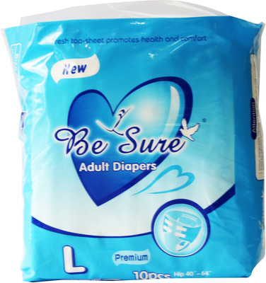 

Besure ADULT DIAPERS LARGE 10 PCS Adult Diapers - L(10 Pieces)