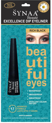

Synaa Excellence Dip Eyeliner - Rich Black Liquid Eyeliner, Waterproof, Smudgeproof - Made in Germany 2.5 ml(Black)
