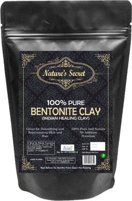 

Nature's secret Bentonite Organic Clay Powder.Healing Detoxifying Useful on Oily Skin.(300gm)(300 g)
