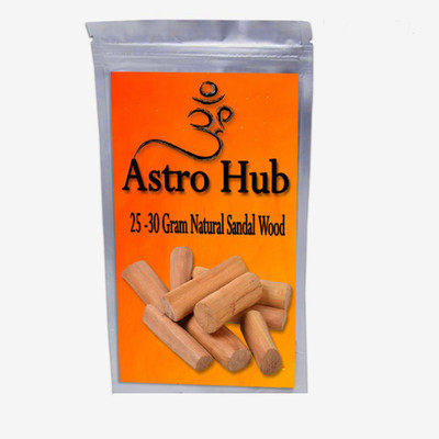 

ASTRO HUB Pure Sandal Wood Stick Shudh Chandan Ki Lakadi 25-30 Gram(25 g)
