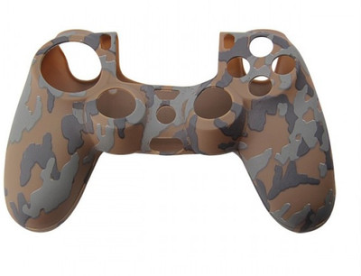 

New World Army Design high Quality Silicon cover Protective Case cover for Ps4 Controller Gaming Accessory Kit(Brown, For PS4)
