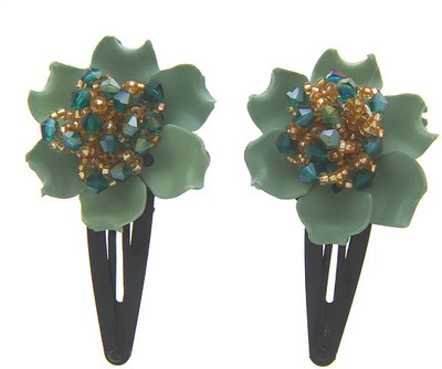 

Anuradha Art Jewellery Hair Pin For Girls & Kids Tic Tac Clip(Green)