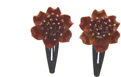 

Anuradha Art Jewellery Hair Pin For Girls & Kids Tic Tac Clip(Brown)
