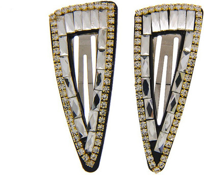 

Anuradha Art Jewellery Hair Pin For Girls & Kids Tic Tac Clip(White)