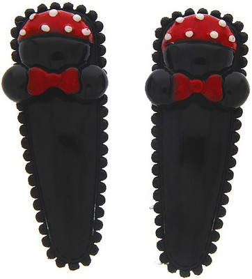 Anuradha Art Jewellery Hair Pin For Girls & Kids Tic Tac Clip(Red)
