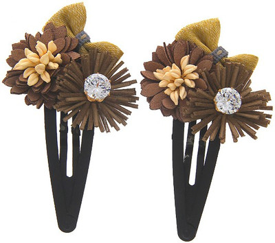 

Anuradha Art Jewellery Hair Pin For Girls & Kids Tic Tac Clip(Brown)