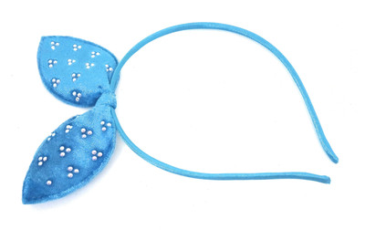 

SKD Bunny Ear Hairband for Kids Hair Accessories Hairband/Headband for Girls Design 003 Head Band(Blue)