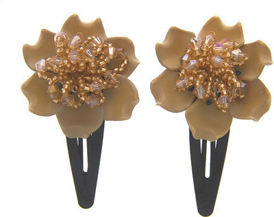 Anuradha Art Jewellery Hair Pin For Girls & Kids Tic Tac Clip(Brown)
