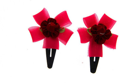 

Anuradha Art Jewellery Hair Pin For Girls & Kids Tic Tac Clip(Red)