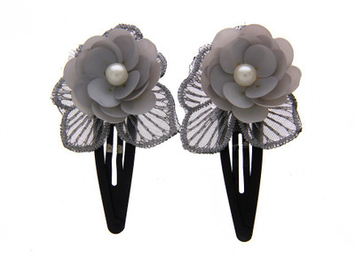 

Anuradha Art Jewellery Hair Pin For Girls & Kids Tic Tac Clip(Grey)