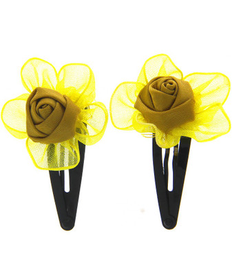

Anuradha Art Jewellery Hair Pin For Girls & Kids Tic Tac Clip(Yellow)