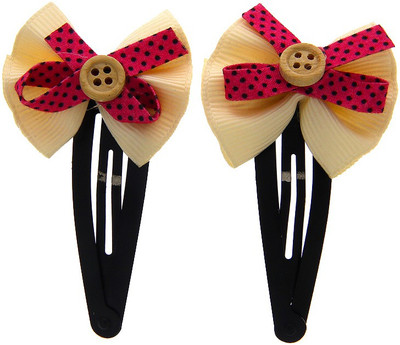 

Anuradha Art Jewellery Hair Pin For Girls & Kids Tic Tac Clip(White)
