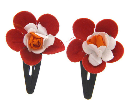 

Anuradha Art Jewellery Hair Pin For Girls & Kids Tic Tac Clip(Orange)
