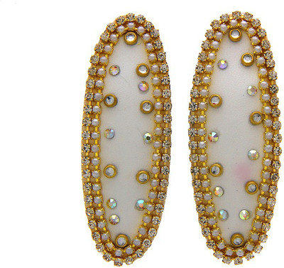 

Anuradha Art Jewellery Hair Pin For Girls & Kids Tic Tac Clip(White)