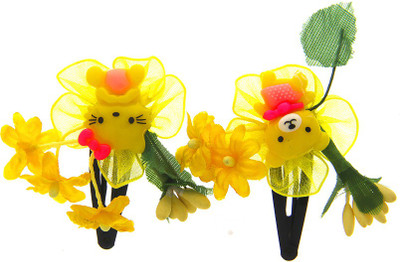 

Anuradha Art Jewellery Hair Pin For Girls & Kids Tic Tac Clip(Yellow)