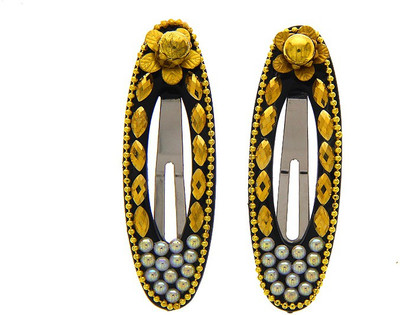 

Anuradha Art Jewellery Hair Pin For Girls & Kids Tic Tac Clip(Gold)