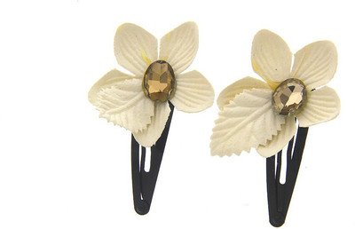 

Anuradha Art Jewellery Hair Pin For Girls & Kids Tic Tac Clip(White)