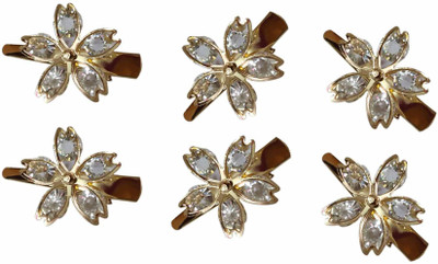 

New Arihant Traders New Arihant Traders- Backpin/Side Pin for Women & Girls (6 pieces/3 pair) Hair Pin(Gold, Silver)