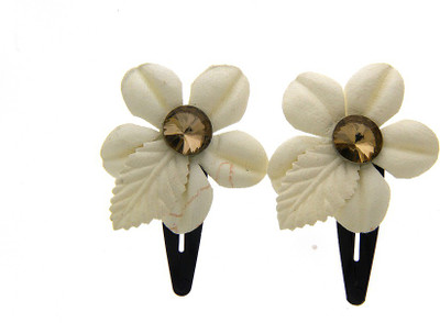 

Anuradha Art Jewellery Hair Pin For Girls & Kids Tic Tac Clip(White)