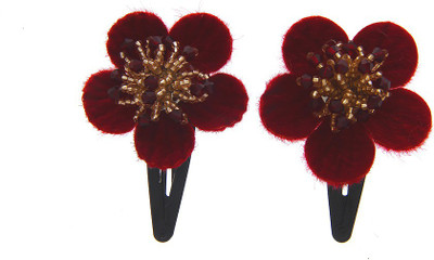 

Anuradha Art Jewellery Hair Pin For Girls & Kids Tic Tac Clip(Red)
