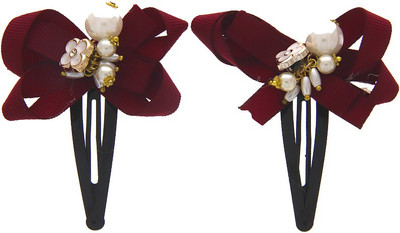 

Anuradha Art Jewellery Hair Pin For Girls & Kids Tic Tac Clip(Red)
