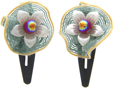 

Anuradha Art Jewellery Hair Pin For Girls & Kids Tic Tac Clip(Grey)