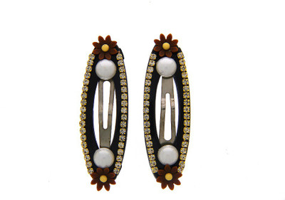 

Anuradha Art Jewellery Hair Pin For Girls & Kids Tic Tac Clip(Gold)