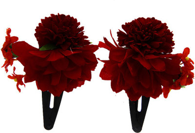 

Anuradha Art Jewellery Hair Pin For Girls & Kids Tic Tac Clip(Red)