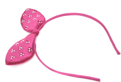 

SKD Bunny Ear Hairband for Kids Hair Accessories Hairband/Headband for Girls Design 003 Head Band(Pink)
