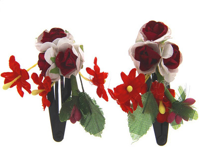 

Anuradha Art Jewellery Hair Pin For Girls & Kids Tic Tac Clip(Red)
