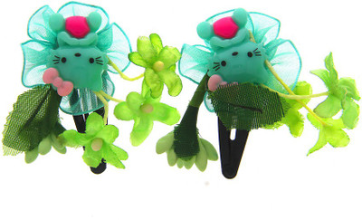 

Anuradha Art Jewellery Hair Pin For Girls & Kids Tic Tac Clip(Green)