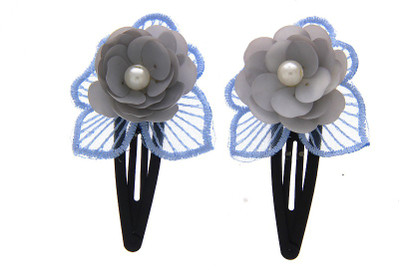 

Anuradha Art Jewellery Hair Pin For Girls & Kids Tic Tac Clip(Grey)