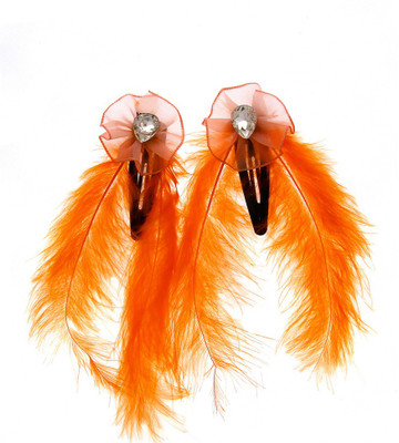 

Anuradha Art Jewellery Hair Pin For Girls & Kids Tic Tac Clip(Orange)