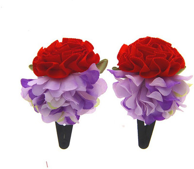 

Anuradha Art Jewellery Hair Pin For Girls & Kids Tic Tac Clip(Red)