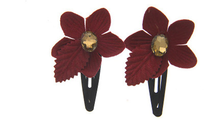 

Anuradha Art Jewellery Hair Pin For Girls & Kids Tic Tac Clip(Red)
