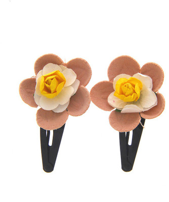 

Anuradha Art Jewellery Hair Pin For Girls & Kids Tic Tac Clip(Yellow)