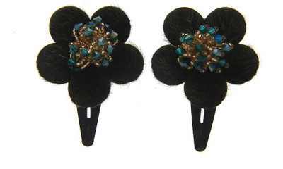

Anuradha Art Jewellery Hair Pin For Girls & Kids Tic Tac Clip(Black)