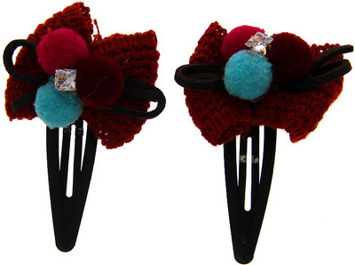 

Anuradha Art Jewellery Hair Pin For Girls & Kids Tic Tac Clip(Red)