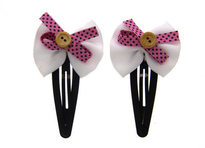 

Anuradha Art Jewellery Hair Pin For Girls & Kids Tic Tac Clip(White)