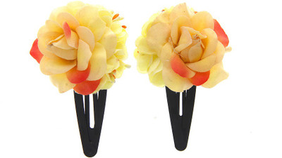 

Anuradha Art Jewellery Hair Pin For Girls & Kids Tic Tac Clip(Yellow)