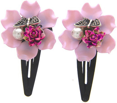 

Anuradha Art Jewellery Hair Pin For Girls & Kids Tic Tac Clip(Pink)