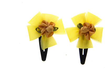 

Anuradha Art Jewellery Hair Pin For Girls & Kids Tic Tac Clip(Yellow)
