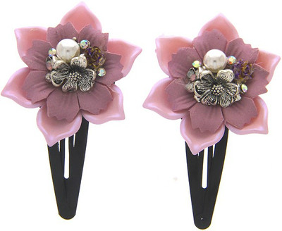 

Anuradha Art Jewellery Hair Pin For Girls & Kids Tic Tac Clip(Pink)