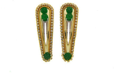 

Anuradha Art Jewellery Hair Pin For Girls & Kids Tic Tac Clip(Green)