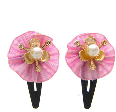 

Anuradha Art Jewellery Hair Pin For Girls & Kids Tic Tac Clip(Pink)