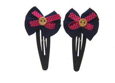 Anuradha Art Jewellery Hair Pin For Girls Kids Tic Tac Clip Blue