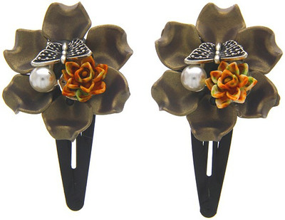 

Anuradha Art Jewellery Hair Pin For Girls & Kids Tic Tac Clip(Grey)