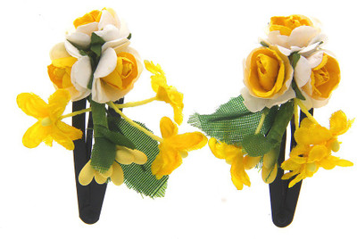 

Anuradha Art Jewellery Hair Pin For Girls & Kids Tic Tac Clip(Yellow)